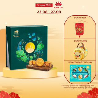 [HOẢ TỐC] Hộp bánh trung thu Kinh Đô cao cấp - Trăng Vàng Hồng Ngọc An Lành/ An Nhiên (4 bánh x 160g)