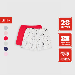 Combo 2 quần bé gái CANIFA chất liệu cotton khác màu cạp chun - 1SA21S003