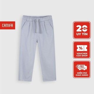 Quần khaki bé trai CANIFA cạp chun dáng basic có dây dệt thân sau có túi ốp 2BK21W002