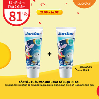Kem Đánh Rang Trẻ Em Hương Dâu Từ 0 Đến 5 Tuổi Jordan 75Gr