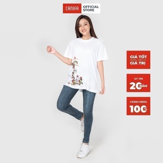 Quần jean nữ CANIFA dáng ôm dài bó chất bò denim mềm - 6BJ21A001