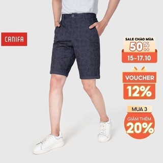 Quần short nam chất liệu khaki họa tiết thời trang CANIFA - 8BS21S012