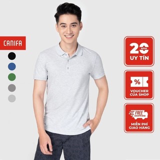 Áo polo nam CANIFA chất liệu cotton USA co giãn màu trơn kiểu dáng basic - 8TP21A004