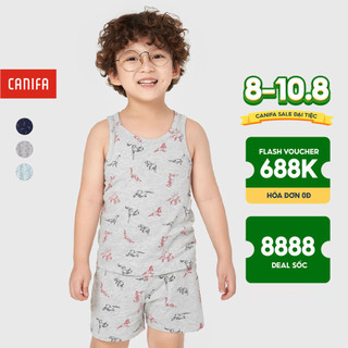 Bộ quần áo mặc nhà bé trai họa tiết CANIFA - 2LS21S008