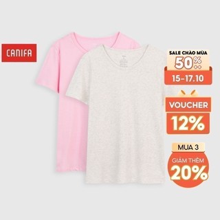 Combo 2 áo phông nữ Canifa 6SA21A001-SA558