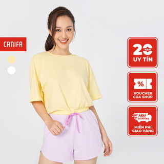 Áo phông nữ CANIFA thắt dây eo kiểu dáng thời trang sành điệu cá tính - 6TS21S005