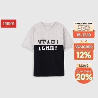 Áo phông cotton bé trai in hình CANIFA - 2TS21S012-SW001