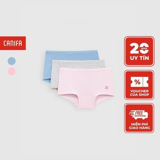Combo 3 quần lót bé gái tam giác chất cotton CANIFA 1US23A003