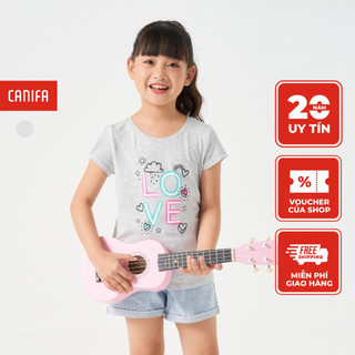 Váy liền bé gái cotton usa in hình 1DS21S001 Canifa