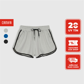 Quần shorts nữ trơn kiểu dáng thể thao cạp chun CANIFA 6BS20S017