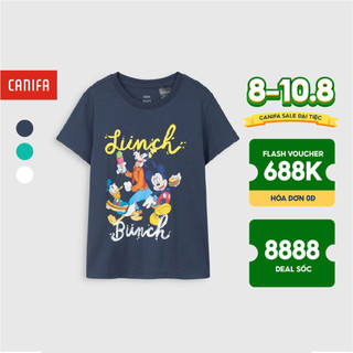 Áo phông bé trai CANIFA hình chuột mickey kiểu dáng thời trang - 2TS21S004