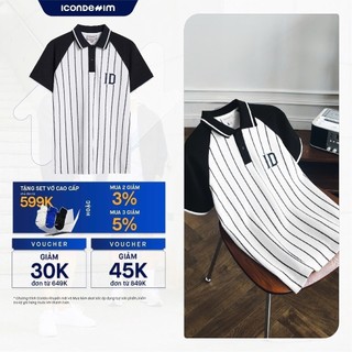 Áo Polo Nam Pattern Raglan Vertical Stripes Form Regular PLID0170