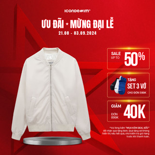 Áo khoác nam bomber jacket icondenim basic akid0104