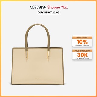 Vascara túi tote nhấn viền layer - tot 0154