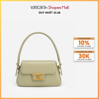 Vascara túi hobo premium khóa hình học quai phối belt - sat 0311