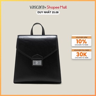 Vascara balo nắp gập nhấn khóa chữ nhật - bac 0194
