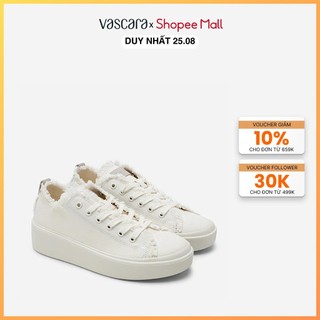 Vascara giày sneaker vải trang trí viền tua rua - snk 0060