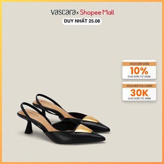 Vascara giày slingback mũi nhọn nhấn trang trí - bmn 0568