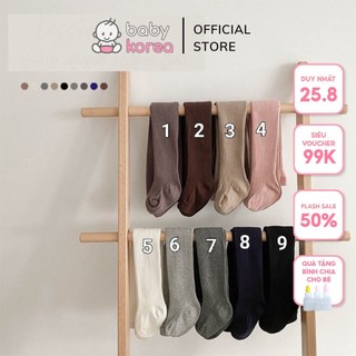 Quần tất, quần legging liền bàn co giãn 4 chiều dày dặn và ấm áp made in Korea thời trang trẻ em BABY KOREA