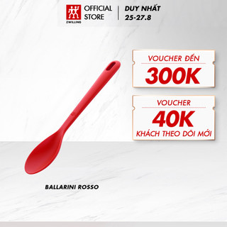 Muôi nấu ăn silicone ballarini rosso 31cm - chịu nhiệt tới 230 độ c
