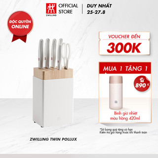 Bộ dao kéo hộp gỗ 7 món ZWILLING Twin Pollux màu trắng - bằng thép không gỉ nguyên khối cao cấp