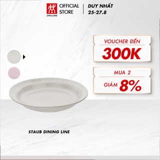 Đĩa gốm sứ sâu lòng cao cấp staub size 22cm/24cm