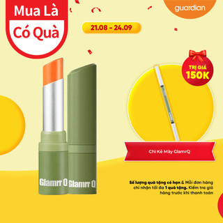Son dưỡng có màu thuần chay môi nhạy cảm glamrr q vegan super lip balm 4.5gr