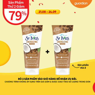 Sữa Rửa Mặt Tẩy Tế Bào Chết Dừa & Cafe St.Ives 170g