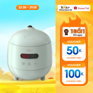 Nồi cơm điện MINI (1 người) 1.2L (nấu cơm 0.3L) Bear DFB-B12F1 - Hàng chính hãng