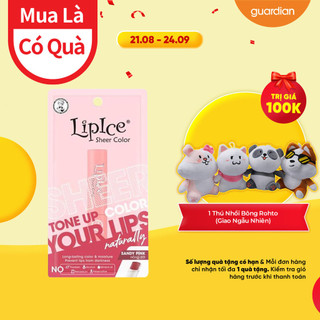 Son dưỡng môi lipice sheer color sandy pink hồng đất 2.4g