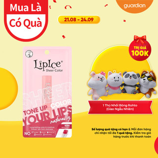 Son Dưỡng Có Màu Lipice Sheer Color Rose Hồng Cam 2,4Gr