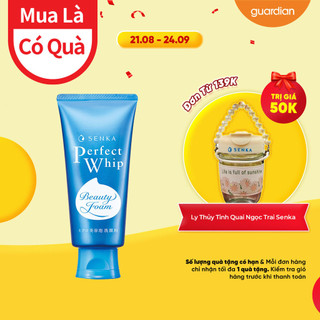 Sữa Rửa Mặt Tạo Bọt Chiết Xuất Tơ Tằm Trắng Perfect Whip Senka 120Gr