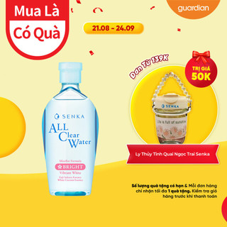 Nước Tẩy Trang Dưỡng Sáng Senka All Clear Water Micellar Formula White 230ml