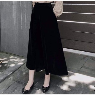 Chân Váy Xòe Dáng Dài 80cm phong cách Hàn Quốc Tiểu Thư