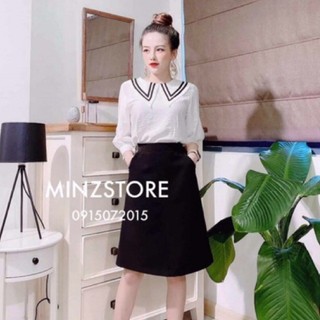 Chân Váy Chữ A Có Hai Túi Thời Trang Chân Váy Công Sở độ dài 60cm