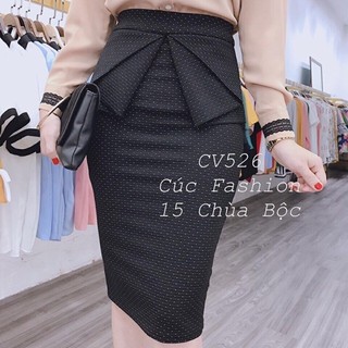 [SALE_chân_váy] CHÂN VÁY BÈO NHÚg bút chì dáng ôm sẻ sau