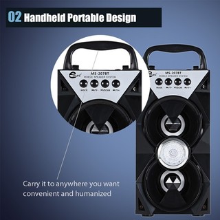 Loa gỗ Bluetooth xách tay MS-207BT