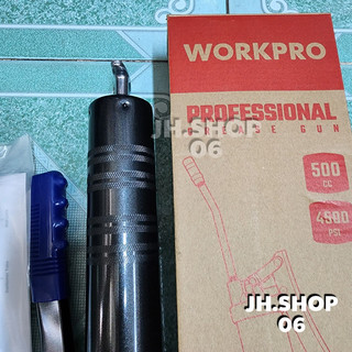 bơm mỡ, ống bơm bằng cao su Workpro đủ size (300cc, 400cc, 500cc, 600cc)