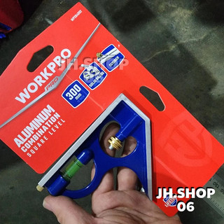 12" (300mm) Thước ke góc có thủy Workpro WP264002