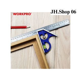 12" (300mm) Thước ke góc có thủy Workpro WP264002