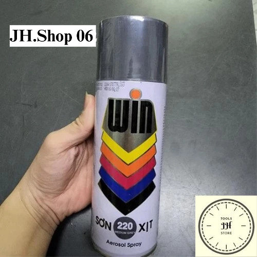 sơn xịt win TOA chính hãng (màu xám 220)