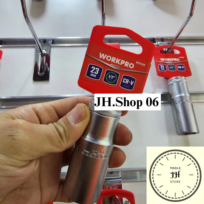 đầu tuýp 1/2 đầu dài Workpro 6 cạnh đủ size (8-32mm)