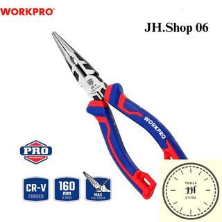Kìm Mỏ Nhọn Thép CR-V trợ lực Workpro cao cấp đủ size