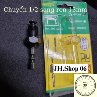 đầu chuyển bắn vít 6mm sang răng 13mm gắn đầu máy khoan
