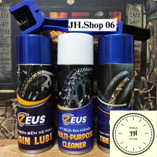 chai xịt bảo dưỡng sên zeus, vệ sinh sên xe máy zeus, làm bóng dàn nhựa nhám vỏ xe zeus