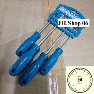 Bộ tua vít dẹp và bake 4 chi tiết Total THTDC250401