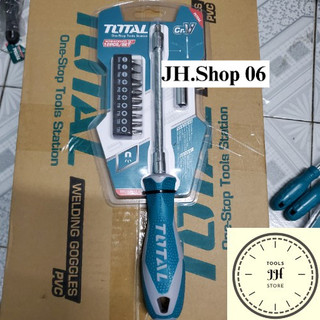 Bộ tua vít thay đổi trục linh hoạt 12 chi tiết total tht250fl1206