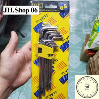 Bộ lục giác bông 9 cây yeti tiêu chuẩn (T10-T50)