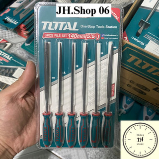3x140mm Bộ giũa sắt 6 chi tiết Total THT91462