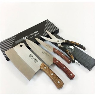 Bộ dao SEKI-JAPAN 4 món Hàng NỘI ĐỊA nhật giá sỉ tốt nhất